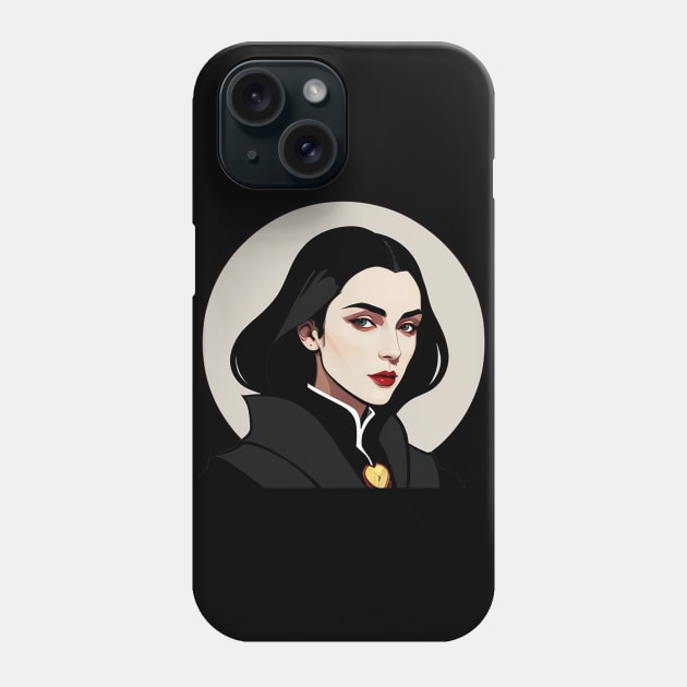 Vampire Woman Wearing Victorian Gothic Gear Phone Case by CursedContent