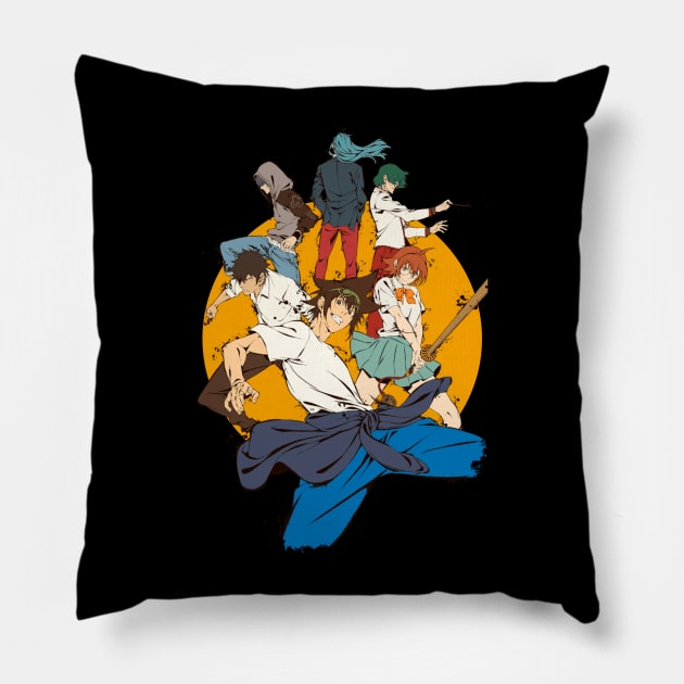 jin mori goh Pillow by Sparkledoom