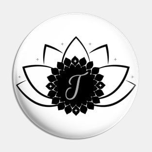 T - Lotus Flower Monogram Pin