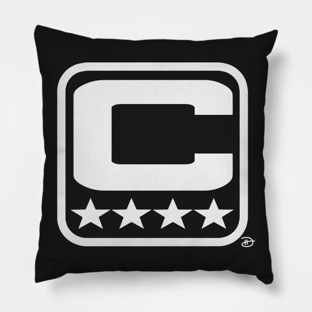 Captains Patch Pillow by dhartist