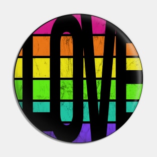 Rainbow Love Pin