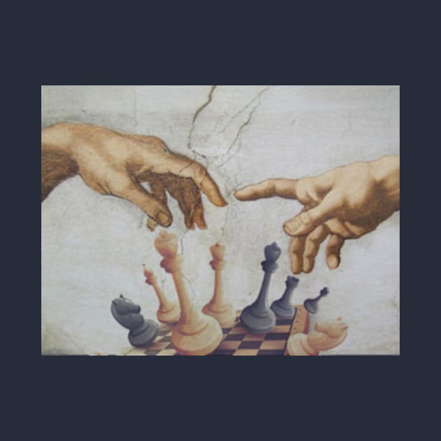 The Creation of Adam Chess | Chess Player Gift | Gambit | Chess Lover | Chess Art by Journey Mills