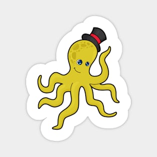 Octopus with Hat Magnet