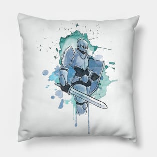 Watercolor Knight Pillow
