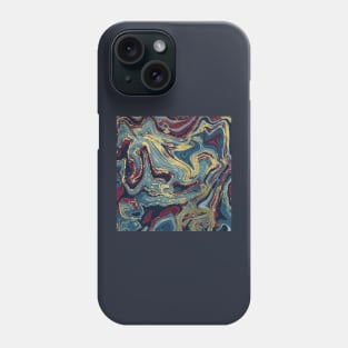 Gold Veined Marble Abstract Art Phone Case