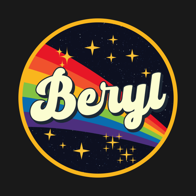 Beryl // Rainbow In Space Vintage Style by LMW Art