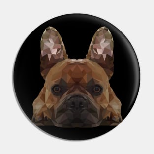 French Bulldog Polygon lying gift Pin