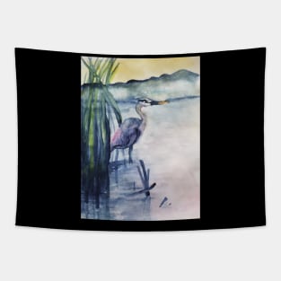 Blue heron Tapestry