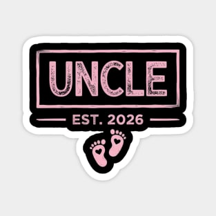 Uncle Est. 2026 Baby Announcement Magnet