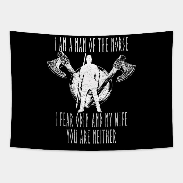 Viking Norse Scandinavian Vikings Nordic Mythology Tapestry by Sassee Designs