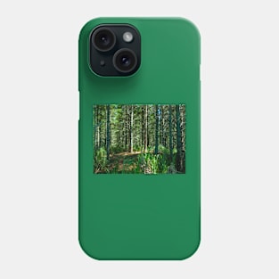 Plantation renewable pine forestry, New Zealand Phone Case