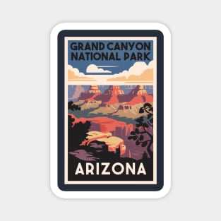 A Vintage Travel Art of the Grand Canyon National Park - Arizona - US Magnet