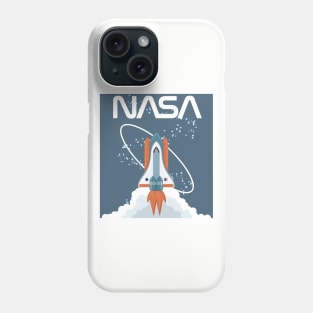 NASA retro shuttle Phone Case