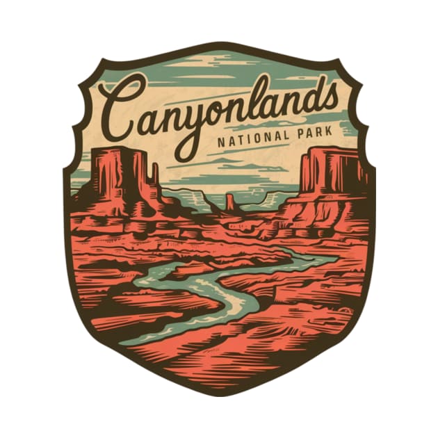 Canyonlands National Park Utah Shield by Perspektiva