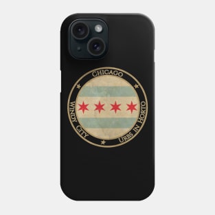 Vintage Chicago USA United States of America American Illinois State Flag Phone Case