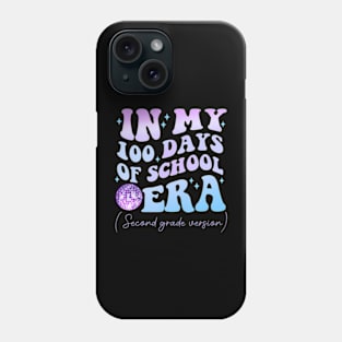 In My 100 Days Of School Era Second Grade Version Groovy Phone Case