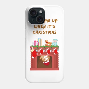 Wake Me Up When It’s Christmas Sloth Phone Case