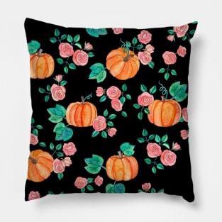 Pumpkins and Roses Pillow