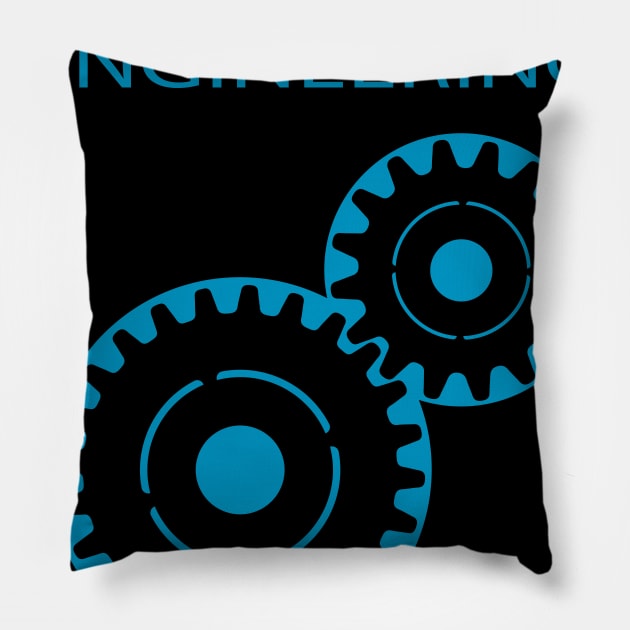 mechanical engineering, mechanic engineer design Pillow by PrisDesign99