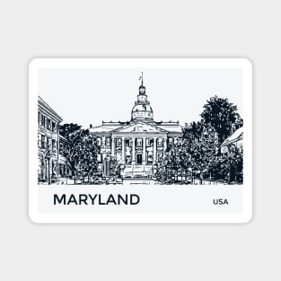 Maryland State USA Magnet