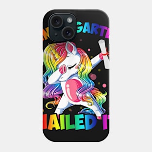 Dabbing Girl Unicorn Kindergarten Nailed It 2019 Graduation Phone Case