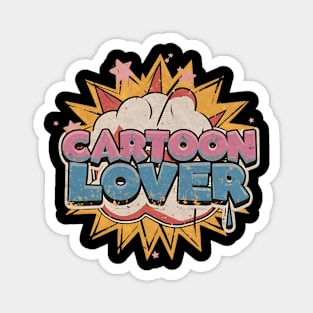 Hippie Hilarity: Cartoon Lover's 80s Flashback Magnet