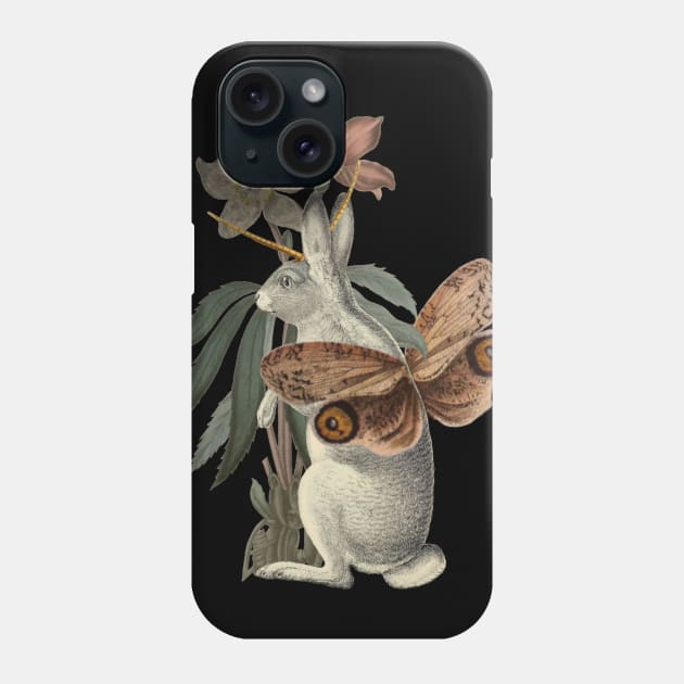 Papilio Jackalope Phone Case by Black Rabbit Curiosities 