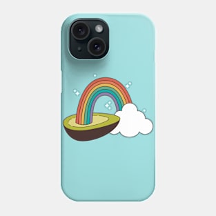 Rainbow Avocado Phone Case