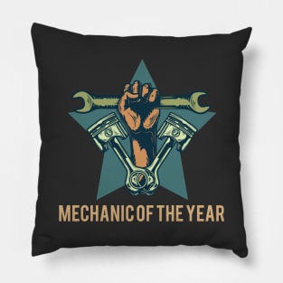 Mechanic of The Year Pillow