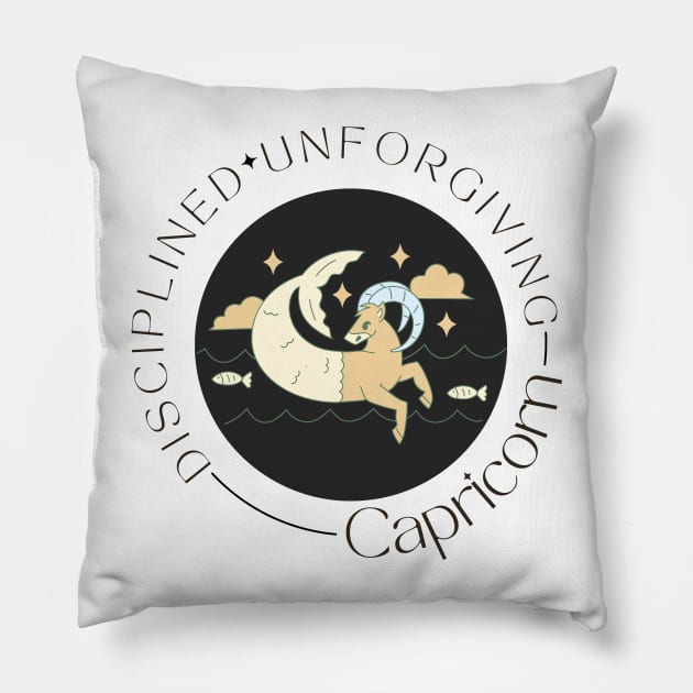 Capricorn Pillow by ARTMeggy