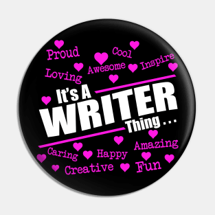 Writer Pin