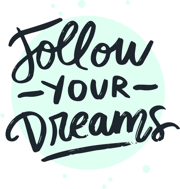 Follow Your Dreams Kids T-Shirt by Mako Design 