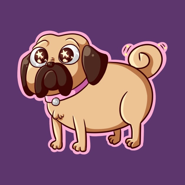 This pug loves u by SaganPie