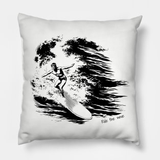 Ride the wave Pillow