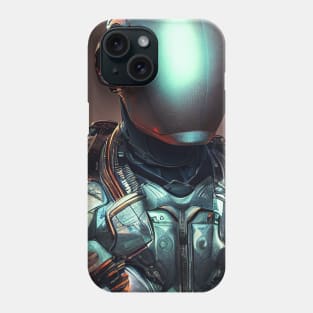 Futuristic tactical armored soldier. Phone Case