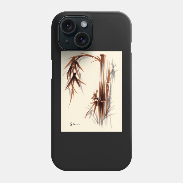 Huntington Gardens Plein Air Bamboo Drawing #1 Phone Case by tranquilwaters