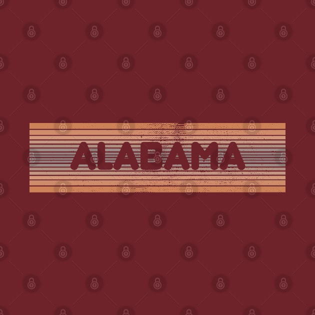 Alabama Pride - Retro Vintage Worn by Snarky Piranha