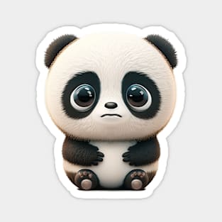 Panda Cute Adorable Humorous Illustration Magnet