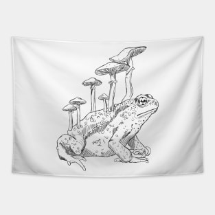 mushroom toad Tapestry