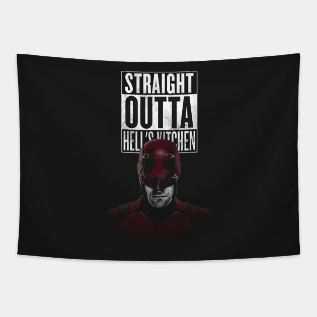 Straight outta Hell Tapestry by RetroFreak