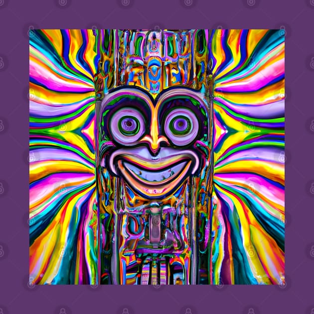 Alien Robot (1) - Trippy Psychedelic Art by TheThirdEye