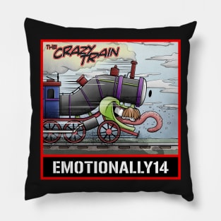 The Crazy Train Logo T-Shirt Pillow