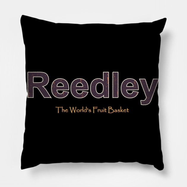 Reedley Grunge Text Pillow by WE BOUGHT ZOO