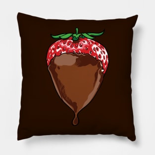 Chocolate Covered Strawberry Pillow