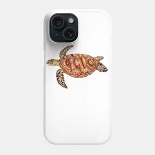 Green turtle Chelonia mydas Phone Case