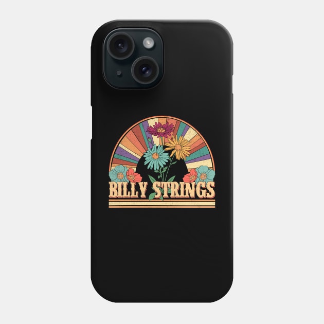 Billy Flowers Name Strings Personalized Gifts Retro Style Phone Case by Roza Wolfwings