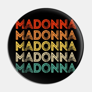 Love Heart Madonna Vintage Style Black Madonna Pin