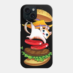 Hamburger Cat Phone Case