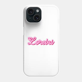 Lorelai name pink heart Phone Case