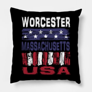 Worcester Massachusetts USA T-Shirt Pillow